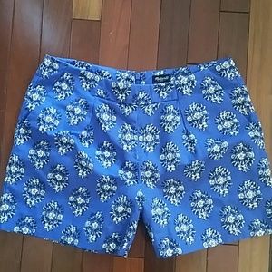 Madewell flower print blue purple shorts Size 2